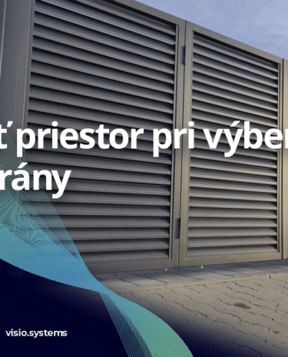 Ako ušetriť priestor pri výbere krídlovej brány